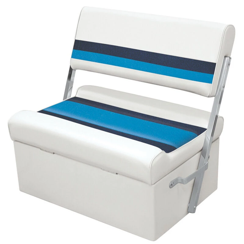 WISE SEATING Flip-Flop Seat - White/Navy/Blue 1 WISE SEATING Flip-Flop Seat - White/Navy/Blue