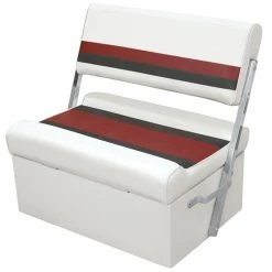 WISE SEATING Flip-Flop Seat - White/Red/Charcoal