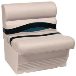 WISE SEATING 27" Premium Bench Seat, Navy/Cobalt