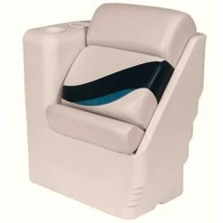 WISE SEATING Premium Left Lean Back Recliner, Navy/Cobalt