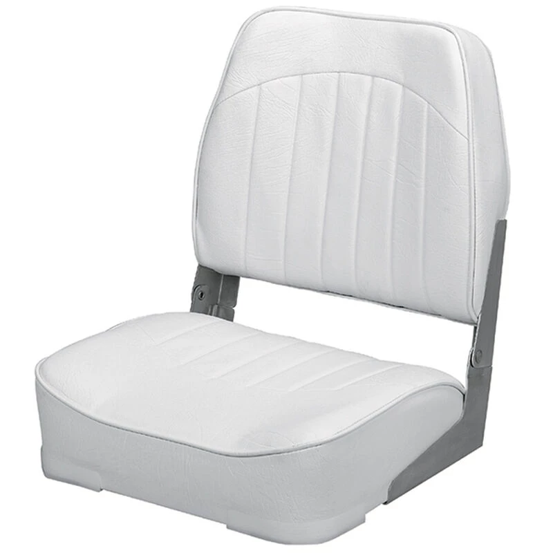 WISE SEATING Promotional Low-Back Folding Fishing Boat Seat, White 1 WISE SEATING Promotional Low-Back Folding Fishing Boat Seat, White