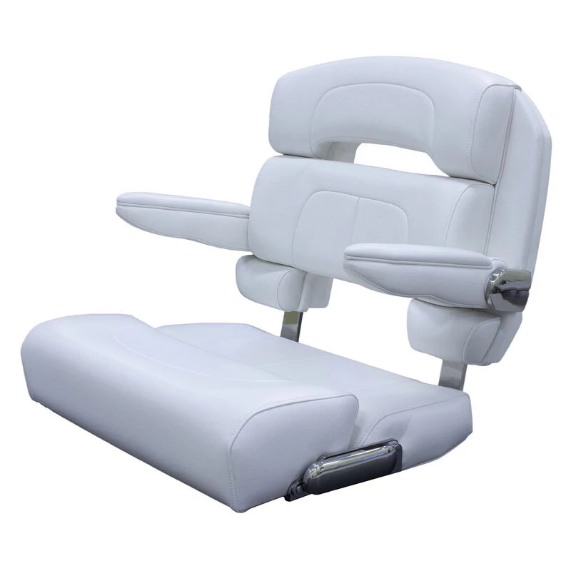 TACO MARINE 23" Deluxe Capri Helm Chair, White 1 TACO MARINE 23" Deluxe Capri Helm Chair, White