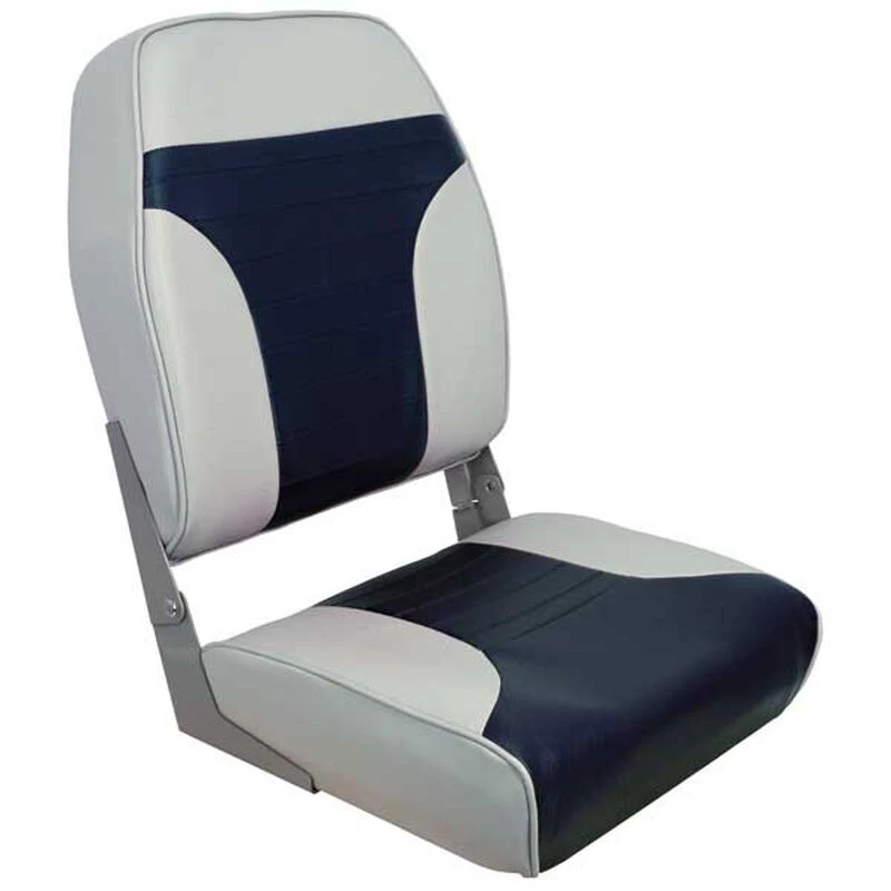 SPRINGFIELD Folding High Back Seat, Gray/Blue 1 SPRINGFIELD Folding High Back Seat, Gray/Blue