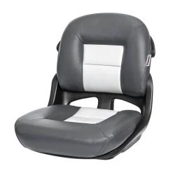 TEMPRESS Elite Fisherman's Armless Low Back Helm Seat, Charcoal/Gray