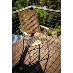 SEATEAK Windrift Teak Folding Deck Chair -Boat Seating Sales Shop 16225419 5 1500
