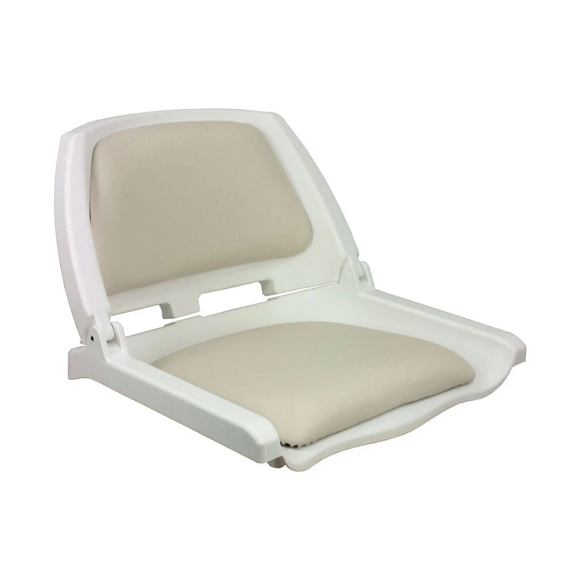 SPRINGFIELD Traveler Folding Seat, White Upholstery With White Shell 3 SPRINGFIELD Traveler Folding Seat, White Upholstery With White Shell - Image 3