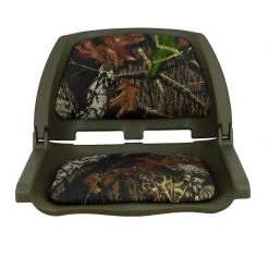 SPRINGFIELD Traveler Folding Seat, Green Shell With Mossy Oak™ Break-Up Upholstery