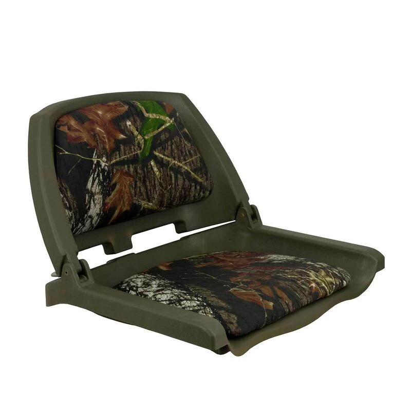 SPRINGFIELD Traveler Folding Seat, Green Shell With Mossy Oak™ Break-Up Upholstery 2 SPRINGFIELD Traveler Folding Seat, Green Shell With Mossy Oak™ Break-Up Upholstery - Image 2