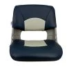 SPRINGFIELD Skipper Folding Seat, Blue And Gray Upholstery With Gray Shell