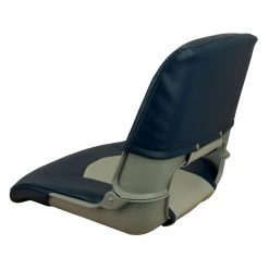 SPRINGFIELD Skipper Folding Seat, Blue And Gray Upholstery With Gray Shell -Boat Seating Sales Shop 17072901 3 1500