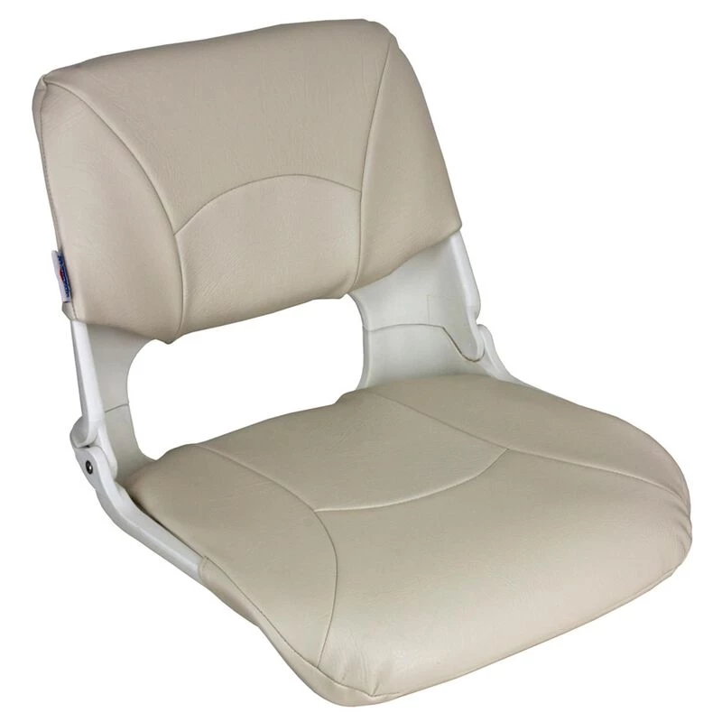 SPRINGFIELD Skipper Folding Seat, White Upholstery With White Shell 1 SPRINGFIELD Skipper Folding Seat, White Upholstery With White Shell