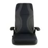 SPRINGFIELD Norwegian Helm Seat with Charcoal and Black Upholstery