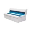 WISE SEATING Bench & Base, White/Navy/Blue