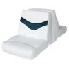 WISE SEATING Bayliner Lounge Seat Top, White/Blue