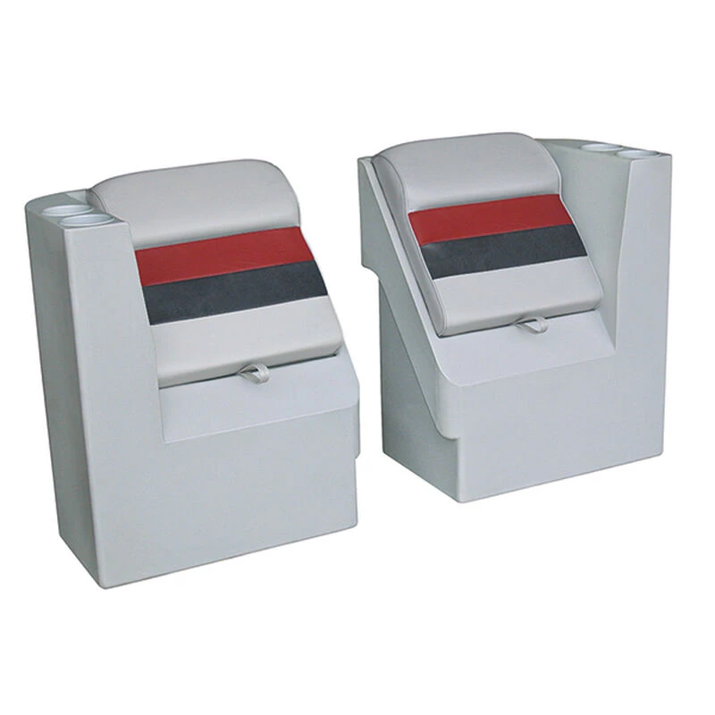 WISE SEATING Lean Back Recliner Right, Gray/Red/Charcoal 1 WISE SEATING Lean Back Recliner Right, Gray/Red/Charcoal