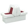WISE SEATING 10" Base Lounge Seat, White/Red