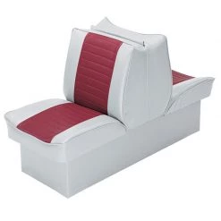 WISE SEATING 8" Base Lounge Seat, Gray/Red