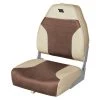 WISE SEATING High-Back Boat Seat, Sand/Brown