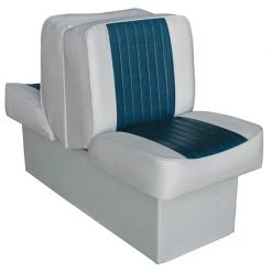 WISE SEATING 10" Base Run-a-Bout Lounge Seat, Gray/Navy