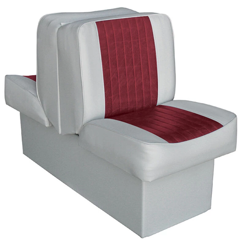 WISE SEATING 10" Base Run-a-Bout Lounge Seat, Gray/Red 1 WISE SEATING 10" Base Run-a-Bout Lounge Seat, Gray/Red