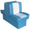 WISE SEATING 10" Base Run-a-Bout Lounge Seat, Light Blue/White