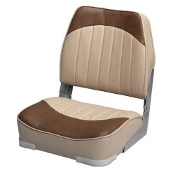 WISE SEATING Low Back Boat Seat, Sand/Brown