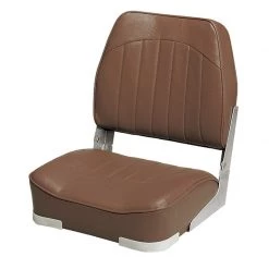 WISE SEATING Low Back Boat Seat, Brown
