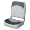 WISE SEATING High Back Boat Seat, Gray/Charcoal