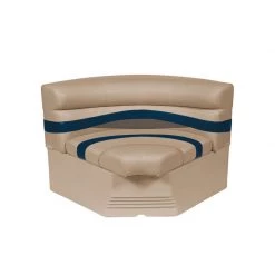WISE SEATING Premier Pontoon, Bow Radius Corner Section