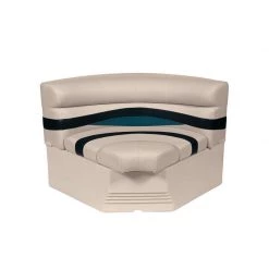 WISE SEATING Premier Pontoon, Bow Radius Corner Section