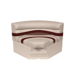 WISE SEATING Premier Pontoon, Bow Radius Corner Section