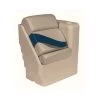 WISE SEATING Lean Back Recliner, Right Radius, Mocha Java/Mocha Java Punch/Cuddy Navy/Rock Salt