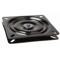 ATTWOOD Black Powder Coated Seat Swivel, 0° Tilt