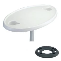 GARELICK ABS Oval Table Top, Includes 2 Cup Holders