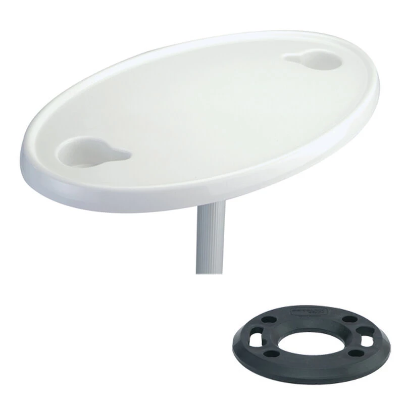 GARELICK ABS Oval Table Top, Includes 2 Cup Holders 1 GARELICK ABS Oval Table Top, Includes 2 Cup Holders